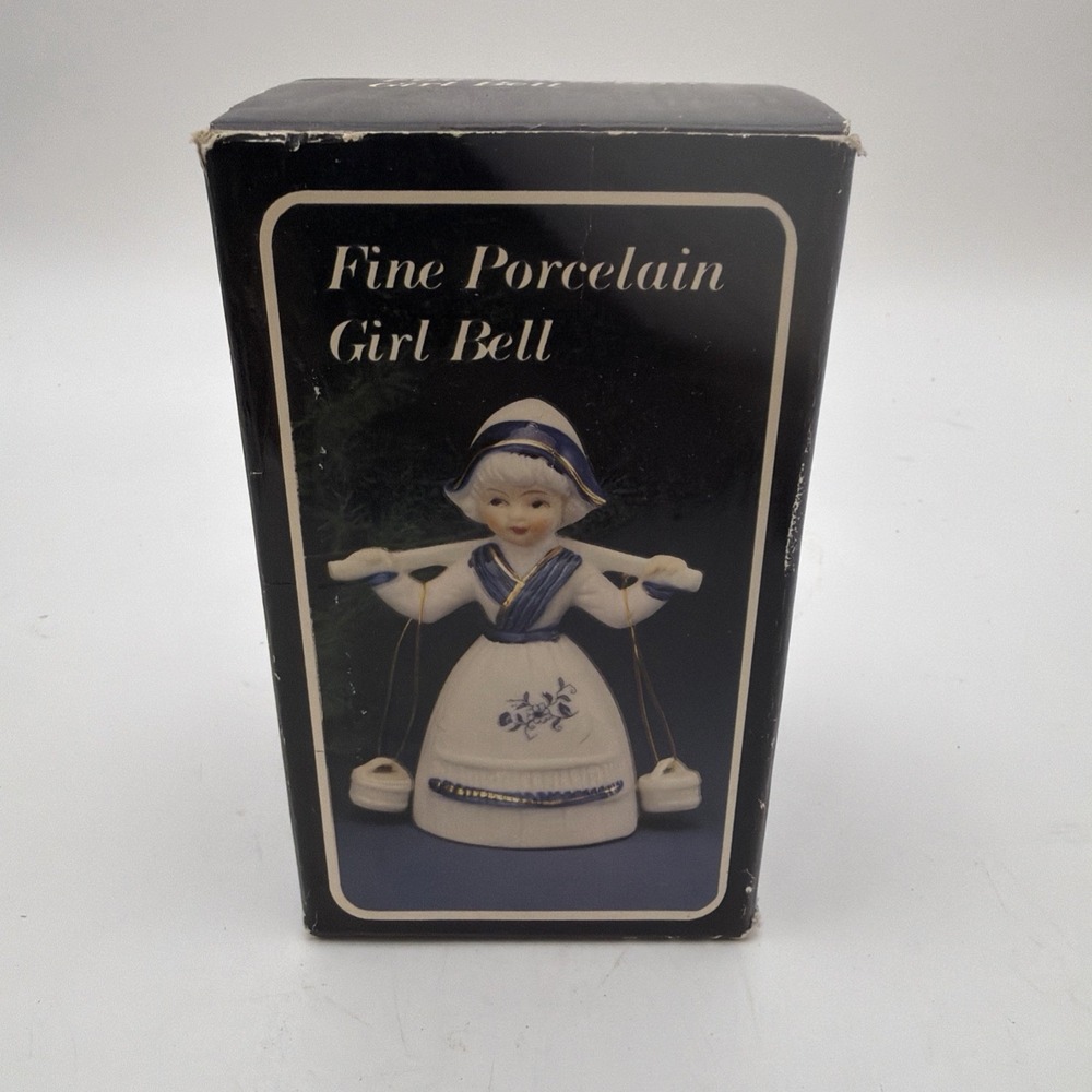 Dutch Milk Maid Ceramic Bell